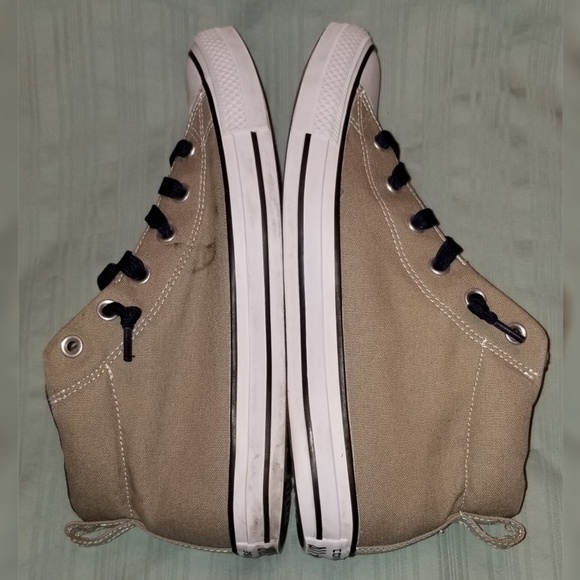 Unisex Mid Top Converse Tan Navy Sz M9 W11 - Picture 7 of 7